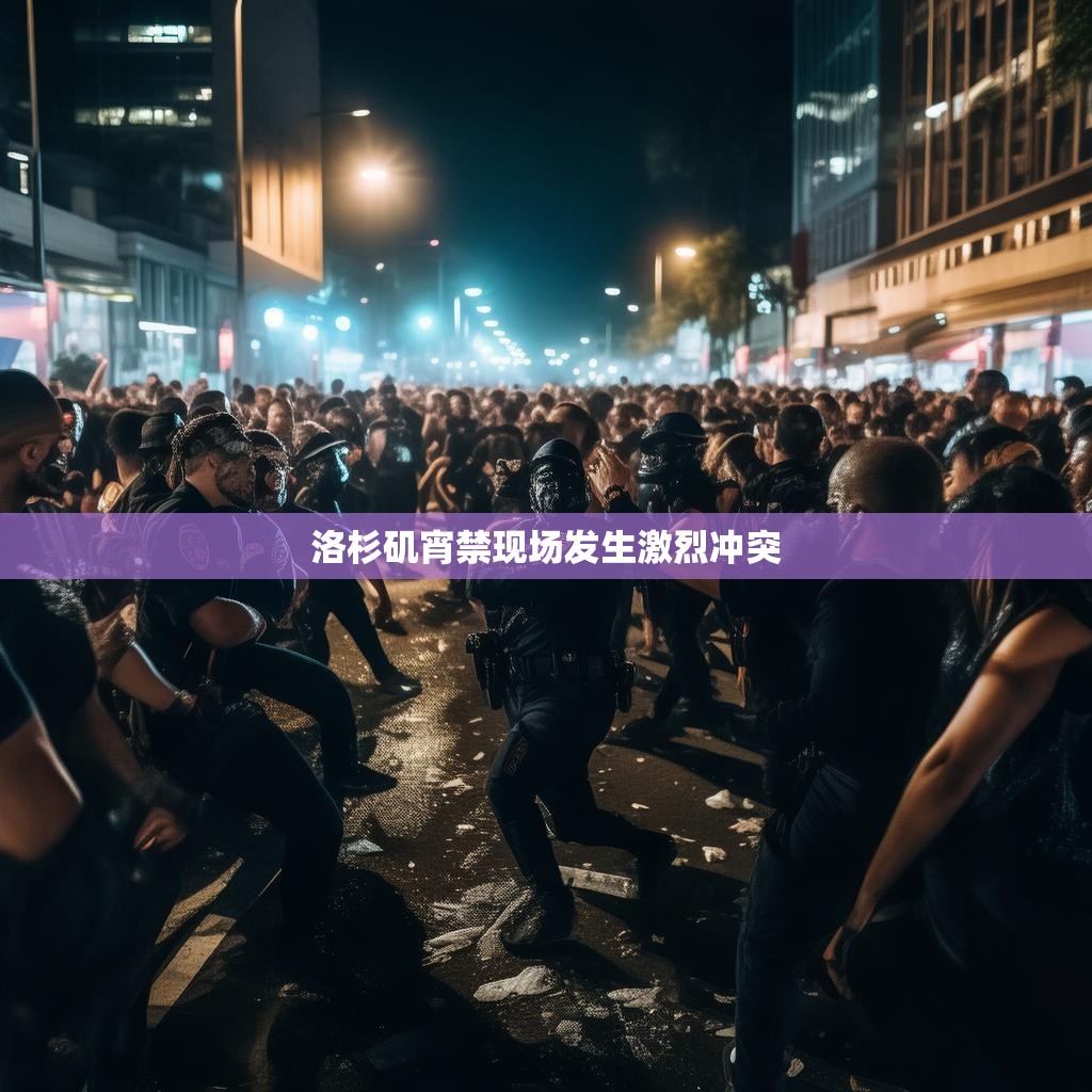 洛杉矶宵禁现场发生激烈冲突