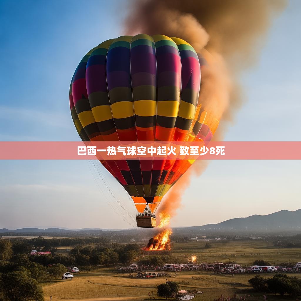 巴西一热气球空中起火 致至少8死