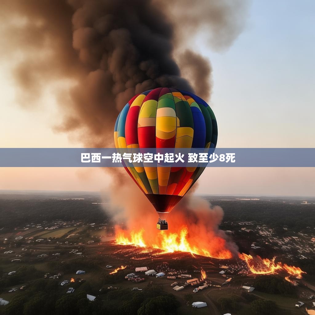 巴西一热气球空中起火 致至少8死