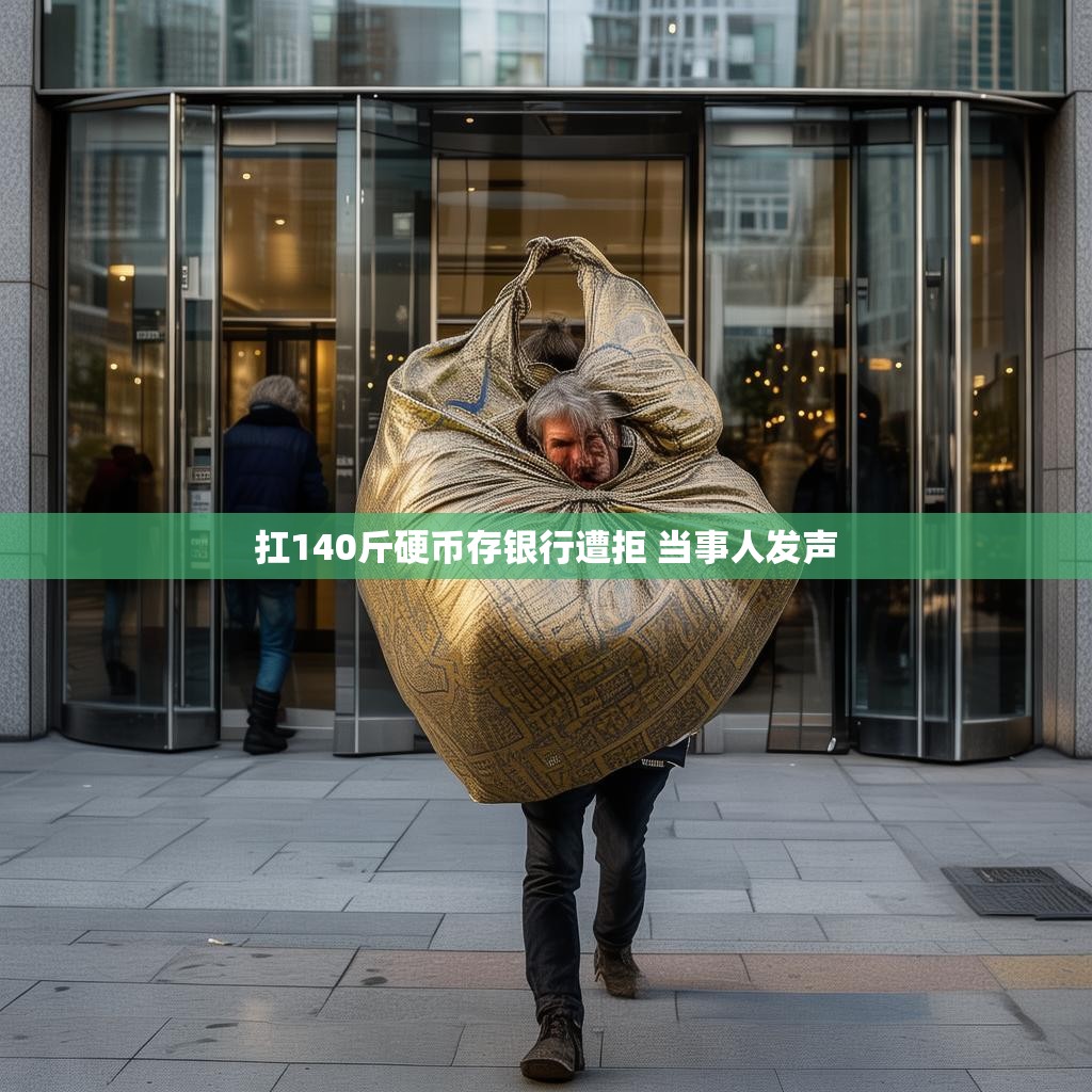 扛140斤硬币存银行遭拒 当事人发声