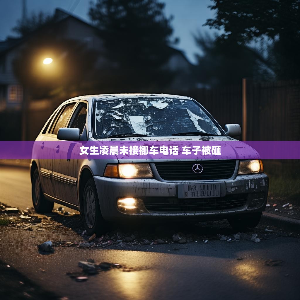 女生凌晨未接挪车电话，车子被砸