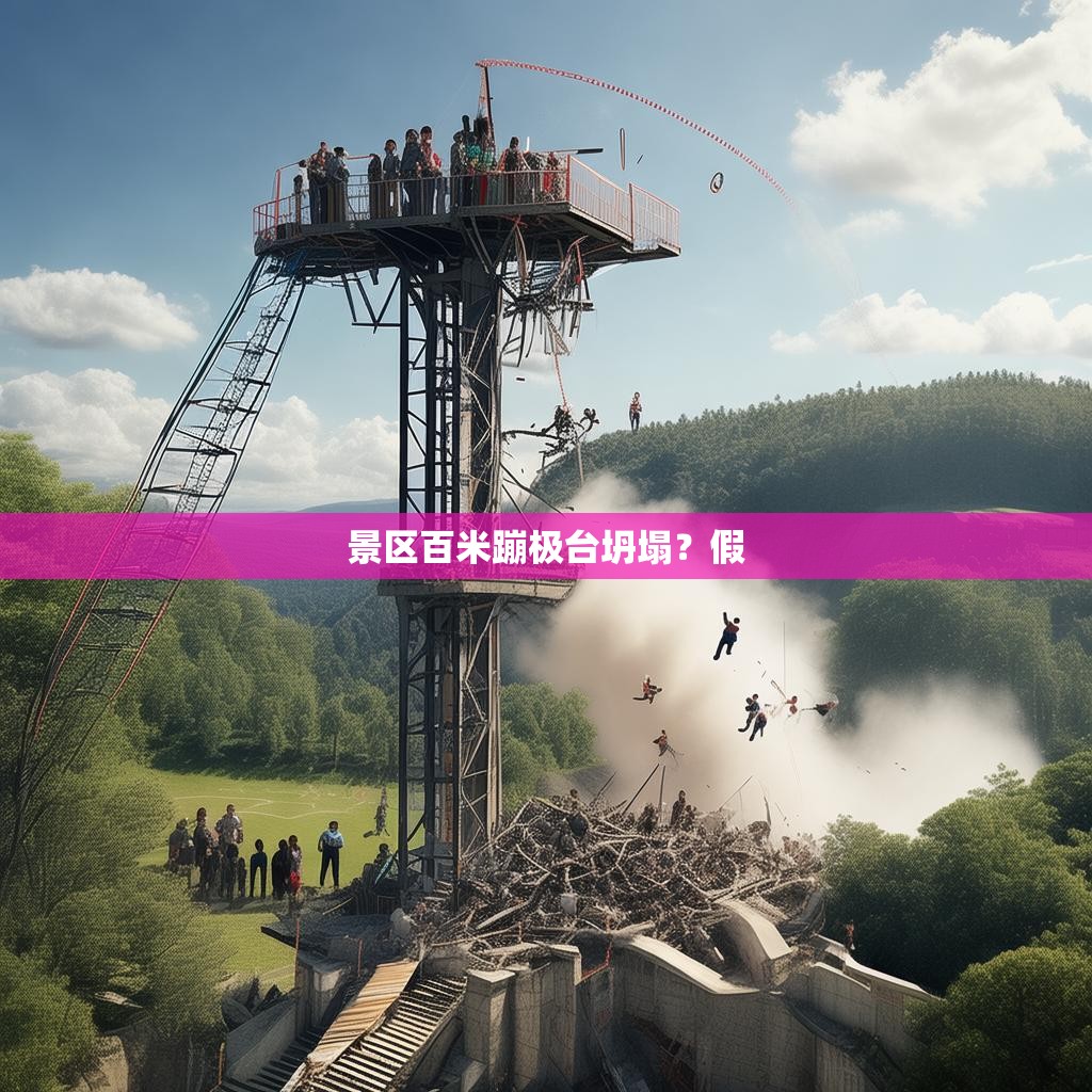 景区百米蹦极台坍塌？假