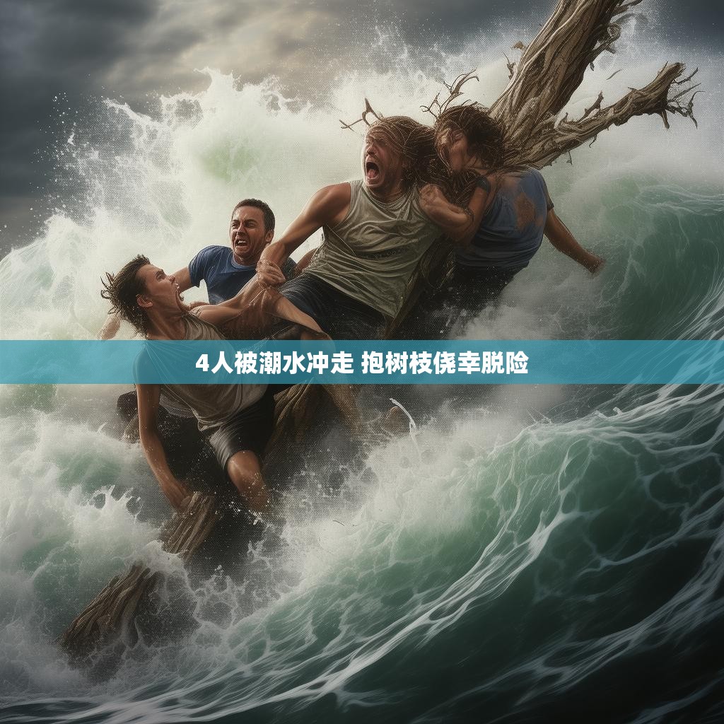 4人被潮水冲走 抱树枝侥幸脱险