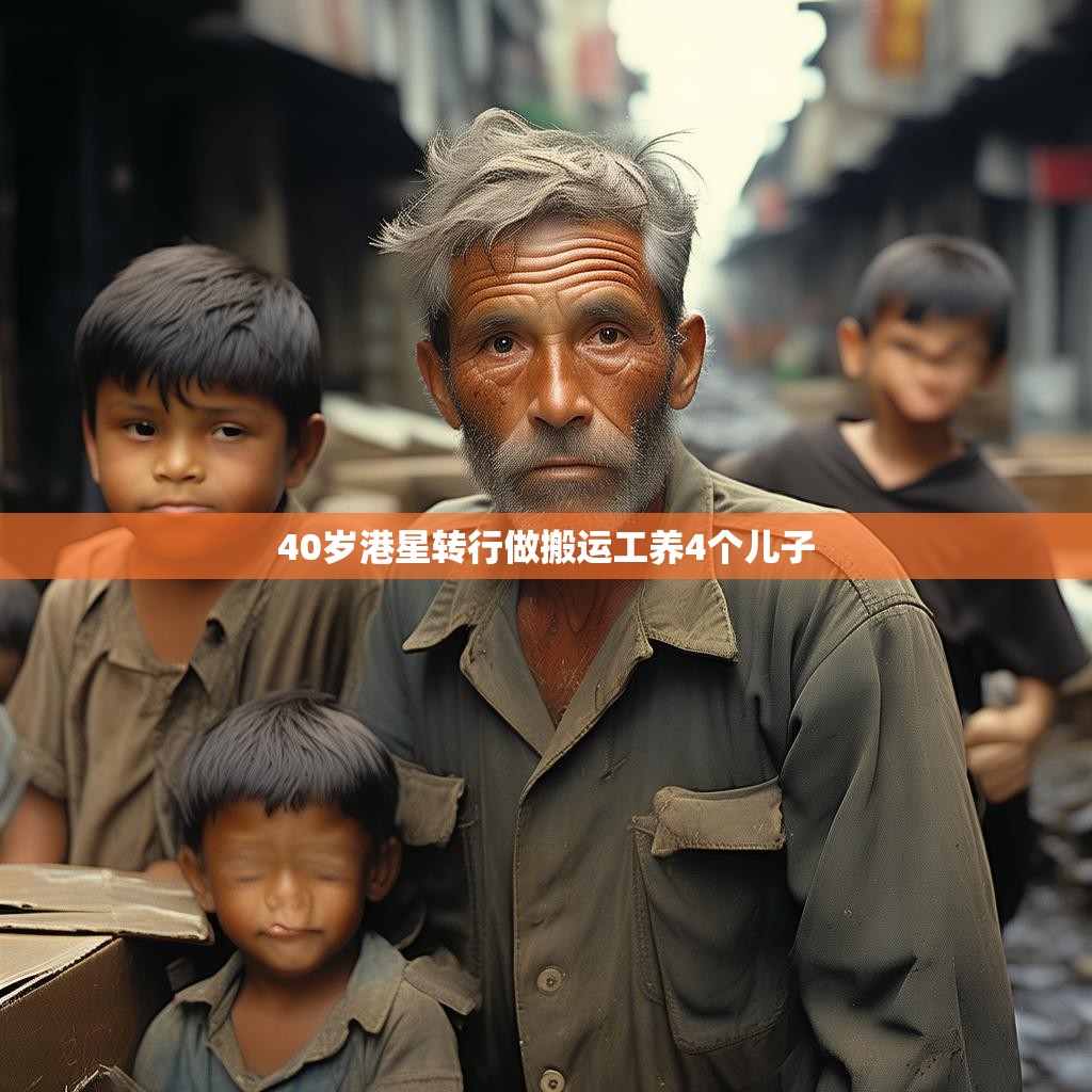 40岁港星转行做搬运工养4个儿子