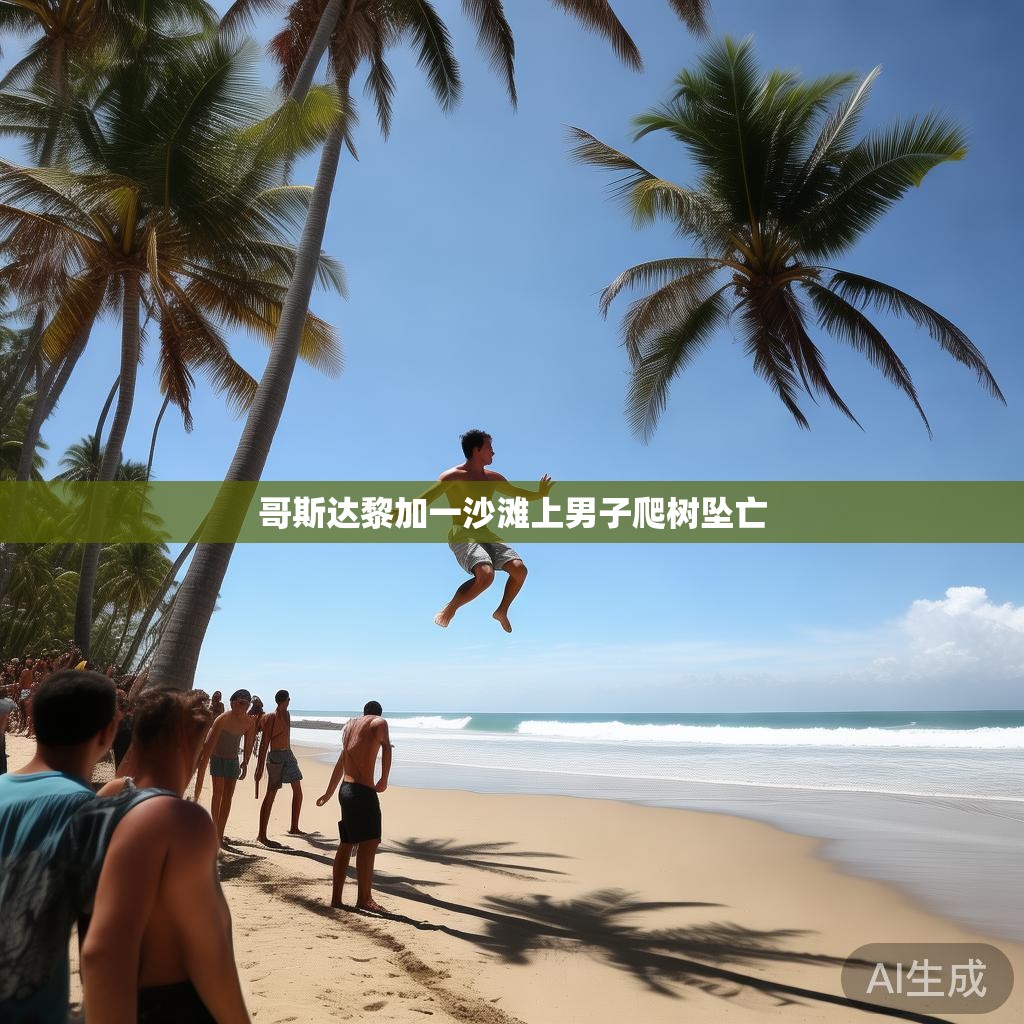 哥斯达黎加一沙滩上男子爬树坠亡