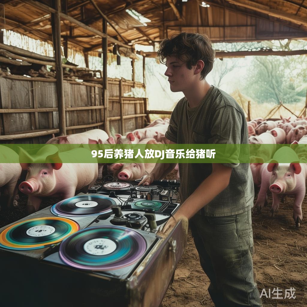 95后养猪人放DJ音乐给猪听