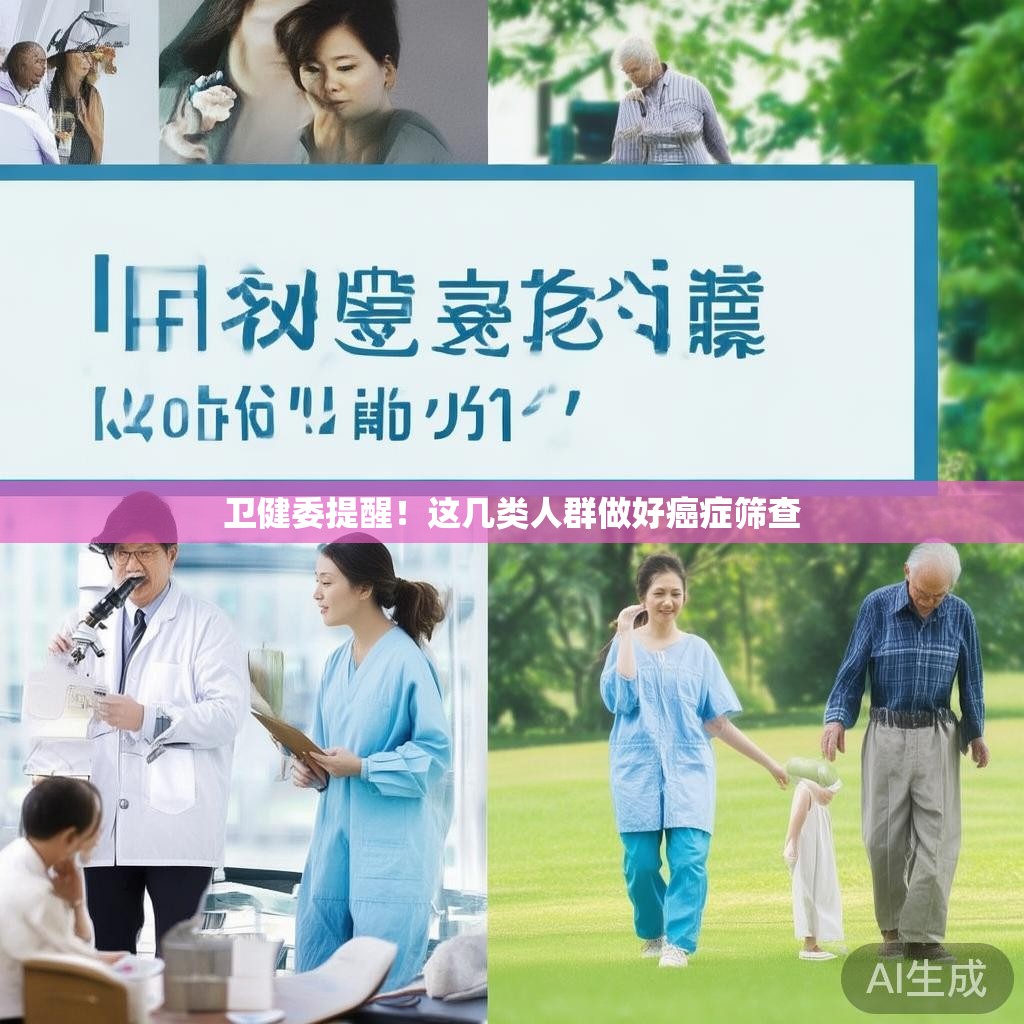 卫健委重要提醒：特定人群需加强癌症筛查