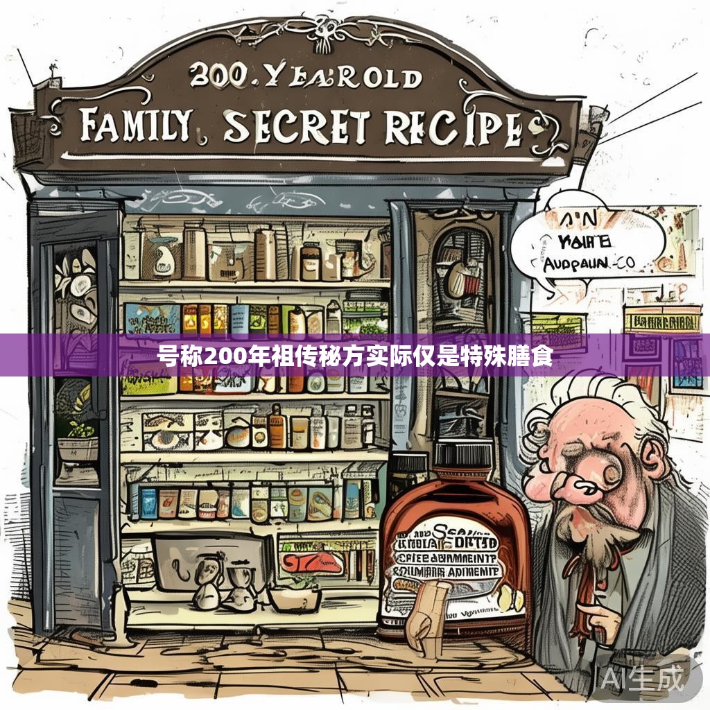 号称200年祖传秘方实际仅是特殊膳食