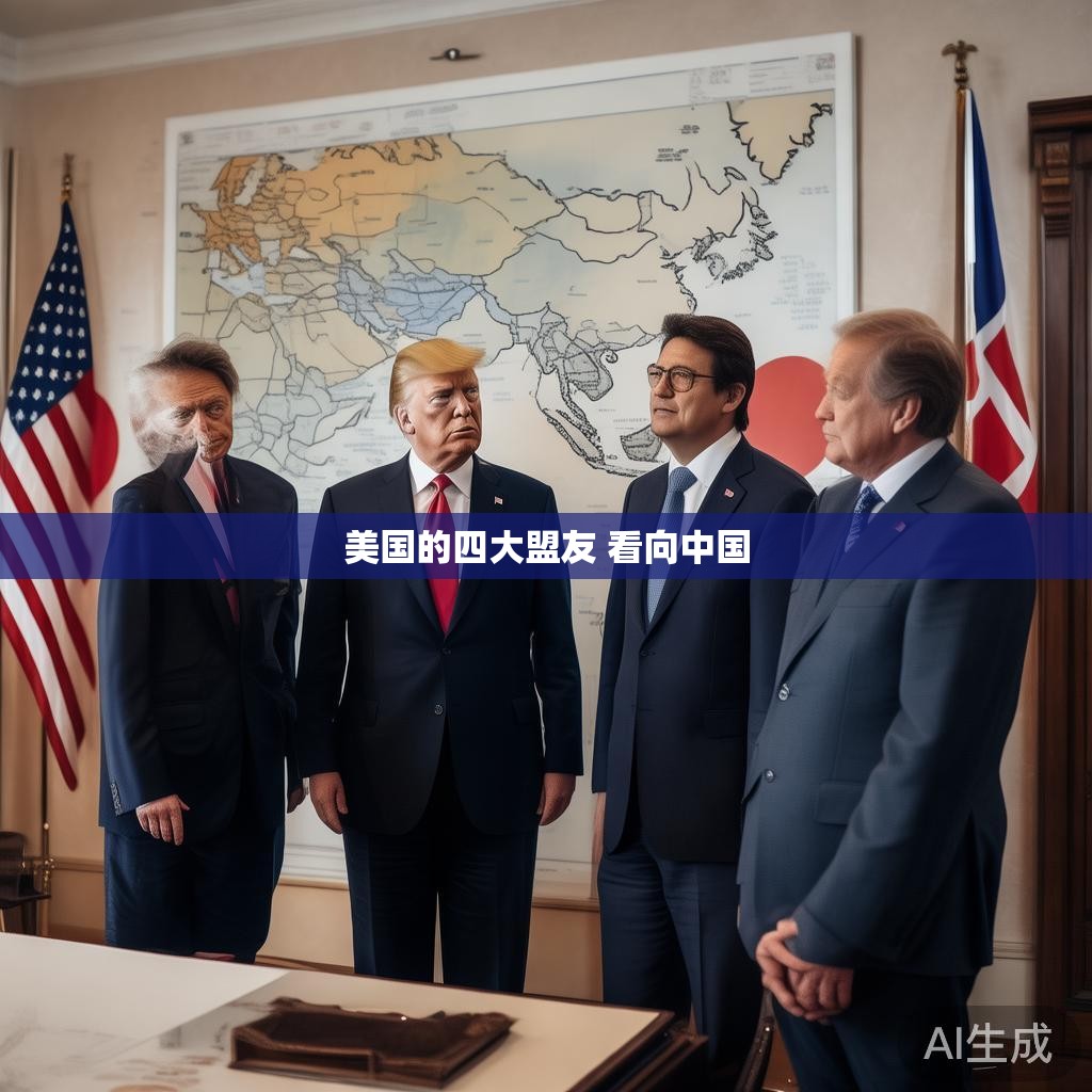 美国的四大盟友 看向中国