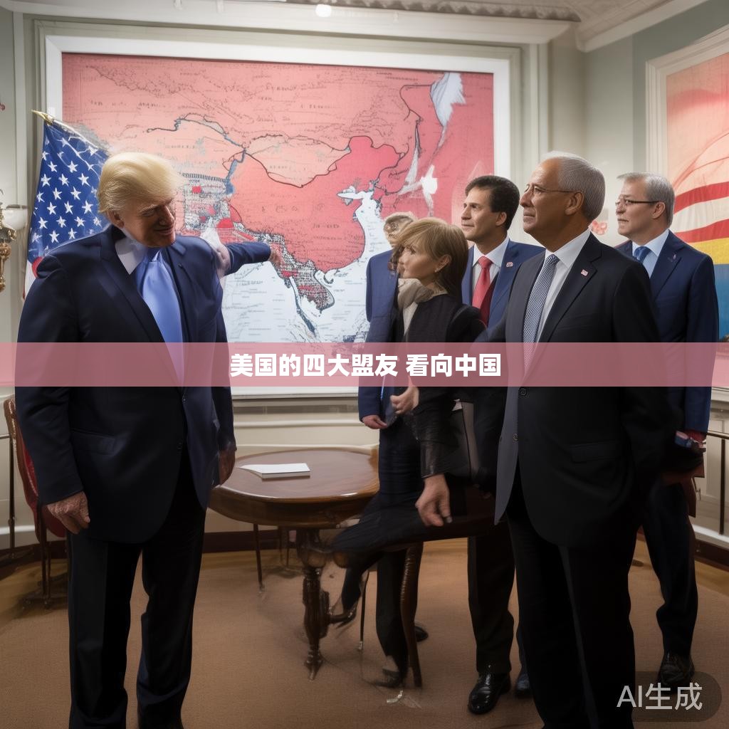 美国的四大盟友 看向中国