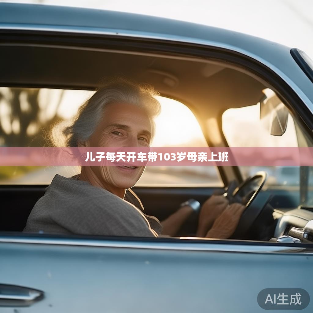 孝子每日陪伴百岁母亲上班