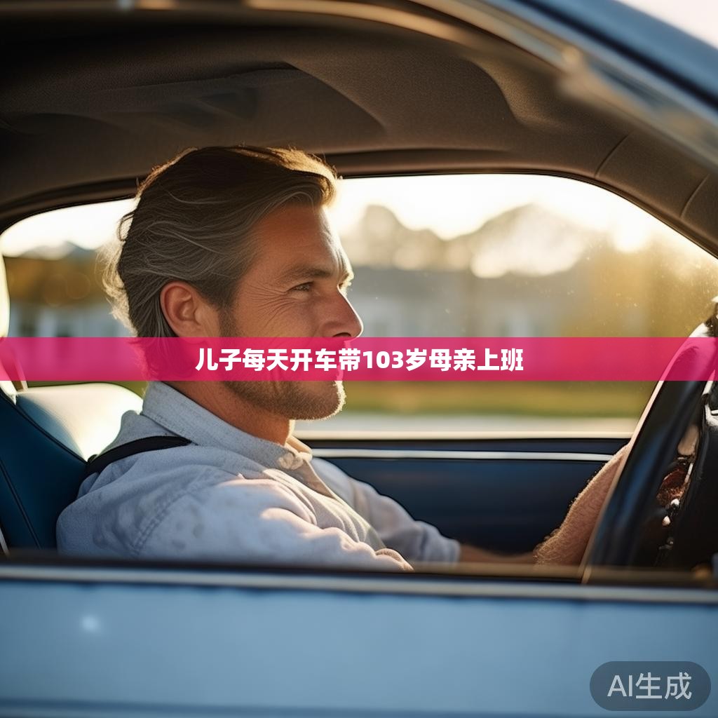 孝子每日陪伴百岁老母上班